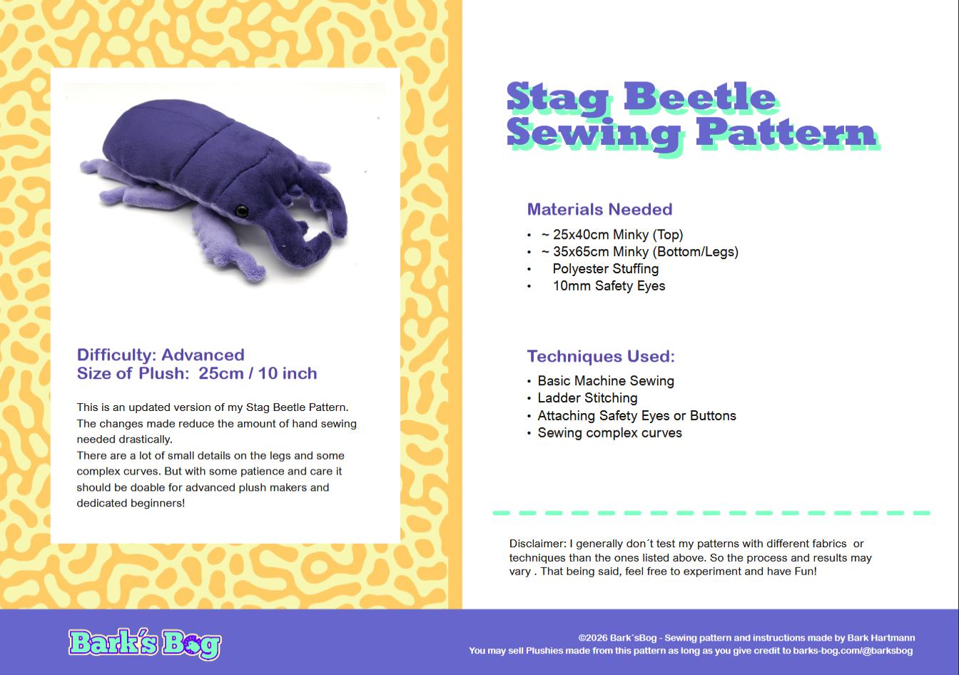 Stagbeetle - Sewing Pattern